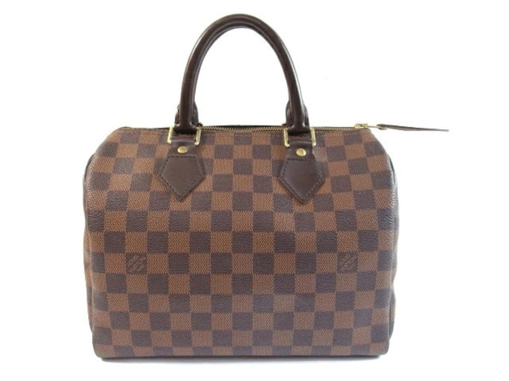 Louis Vuitton Speedy Damier Handbag Brown